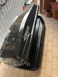 Box da tetto Farad F3 Nero + barre in alluminio