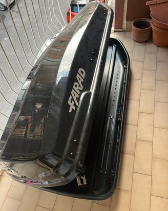 Box da tetto Farad F3 Nero + barre in alluminio
