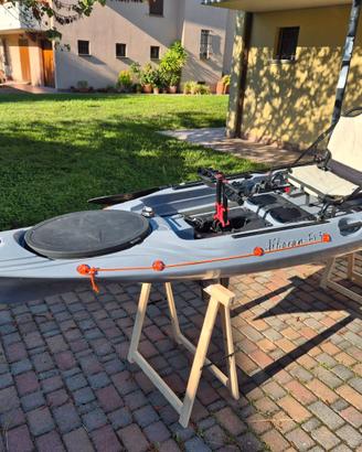 Galaxy Alboran FX3 kayak fishing a pedali