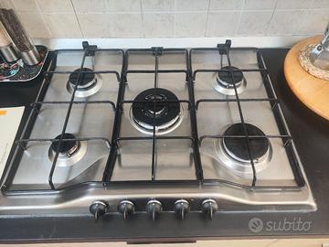 piano cottura ad incasso 5 fuochi Rex
