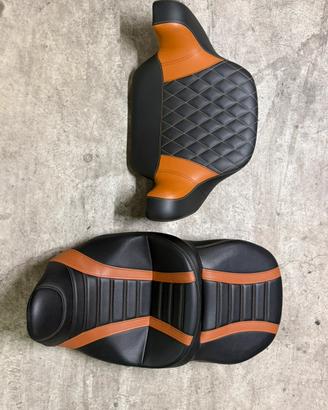 Sella touring e schienale per tourpack harley