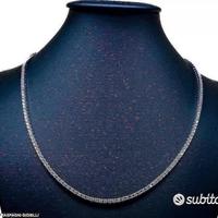 COLLANA TENNIS ORO 18kt. CON DIAMANTI ct. 3,54 G