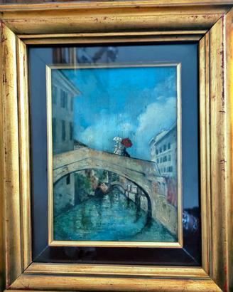 Paesaggio veneziano dipinto ad olio