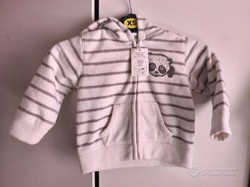 felpa procione bianco