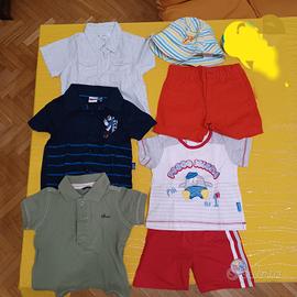 Lotto abbigliamento estivo neonato 9-12 mesi
