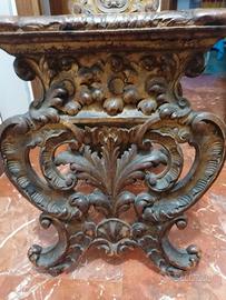 sedia in legno dorato