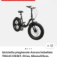 COPPIA  2.  Bici Mountain bike pieghevole