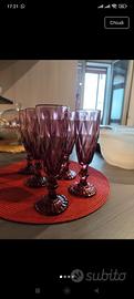 set 6 calici color glicine 