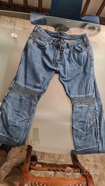 jeans donna da moto con protezioni taglia 32/48