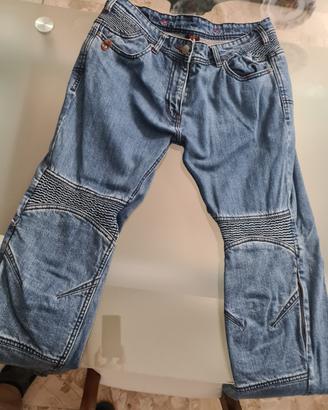 jeans donna da moto con protezioni taglia 32/48