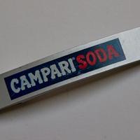 Apribottiglie gadget Campari Soda alluminio