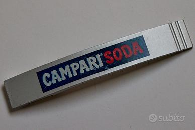 Apribottiglie gadget Campari Soda alluminio