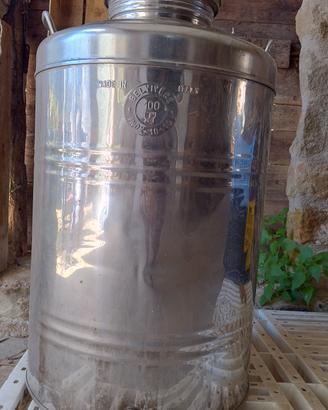 contenitore inox 100 litri