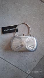 Pochette elegante argento 