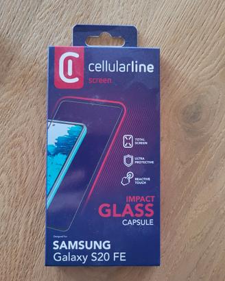 cellularline impatto glassa capsule Samsung s20 Fe