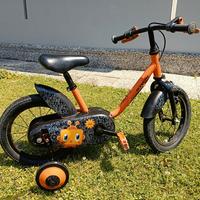 Bicicletta bambino 14" decathlon con rotelle