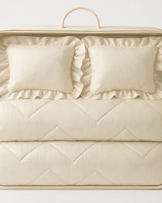 Trapunta matrimoniale elegante in raso jacquard