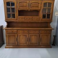 Credenza vetrina in castagno massello
