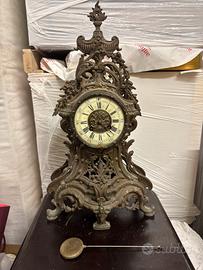 Orologio da Tavolo Antico in Stile Rococò 800