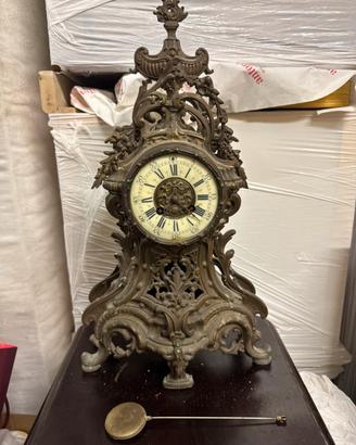 Orologio da Tavolo Antico in Stile Rococò 800