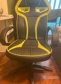 Sedia da Gaming  Ufficio Ergonomica  Nero e Giallo