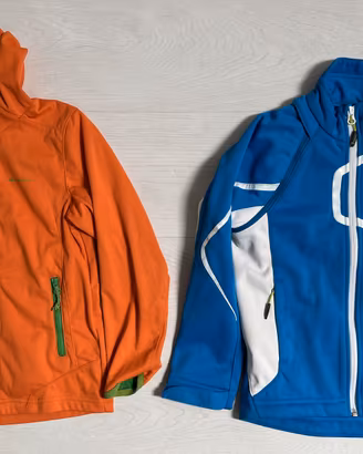 2 giacche trekking bambino QUECHUA 6 anni + pile