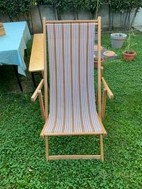 Sdraio in tessuto a righe