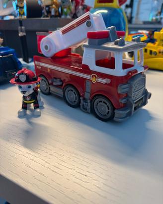Paw Patrol - Marshal con Camion dei Pompieri