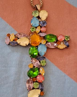Acc Bijoux Collana con Maxi Croce – Makula Jewels 