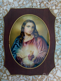 Ritratto di Gesù degli anni '30 su base in legno