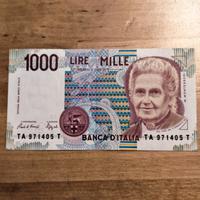 Lire - banconota da 1.000 lire