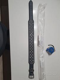 Collare cane in Pelle con brillanti