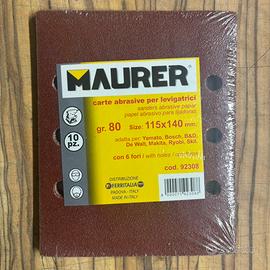 3 pacchi di Carta abrasiva forata 115x140 grana 80