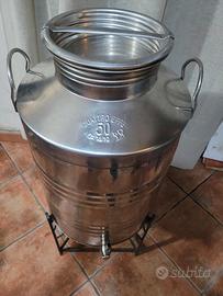 Contenitore olio 50 lt in acciaio