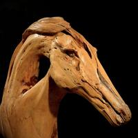 Scultura testa di cavallo