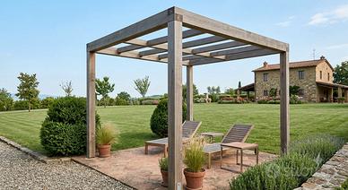 gazebo in legno lamellare 3x3 