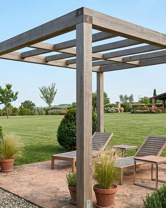 gazebo in legno lamellare 3x3 