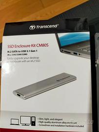 Transcend Enclosure KIt CM80S , M.2 SATA to USB 3.