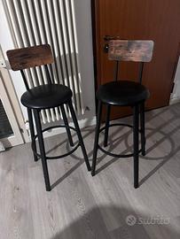 Coppia di sgabelli da bar