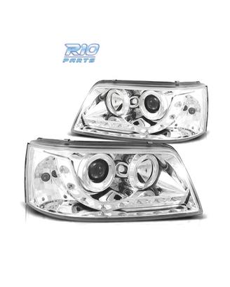 FARI VOLKSWAGEN VW T5 03-09 LUCE DIURNA FONDO CROM