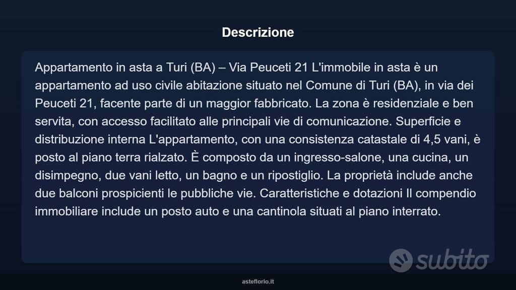 Appartamento – Turi - Vista 3