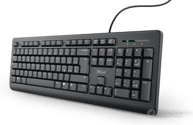 ⌨️IT/RUS QWERTY USB 2.0 Wired Keyboard Black 102t
