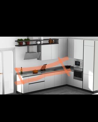 Top cucina in quarzo