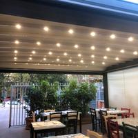 Pergotenda nera in alluminio inossidabile GIBUS