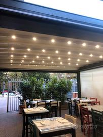 Pergotenda nera in alluminio inossidabile GIBUS