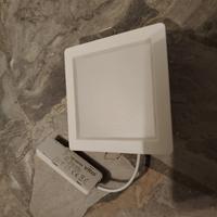 6 Lampada plafoniera quadrata Led 9w 4000k