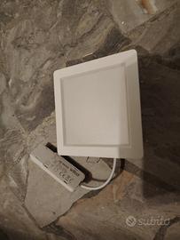 6 Lampada plafoniera quadrata Led 9w 4000k