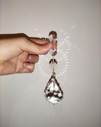 Pendente a foglia per lampadario Swarovski
