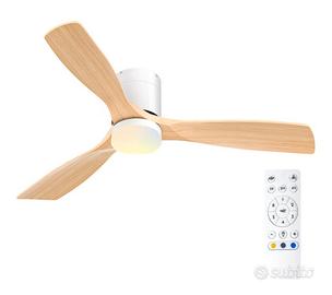 5 Ventilatore da soffitto Passky 132 cm con LED e