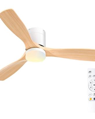 5 Ventilatore da soffitto Passky 132 cm con LED e